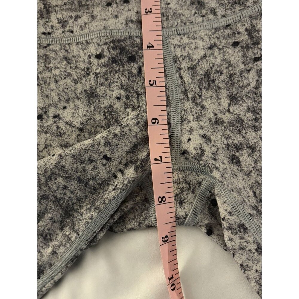 Lululemon Wunder Under Leggings Womens Sz 4 Low Rise Luxtreme 28" Grey White - Picture 6 of 7